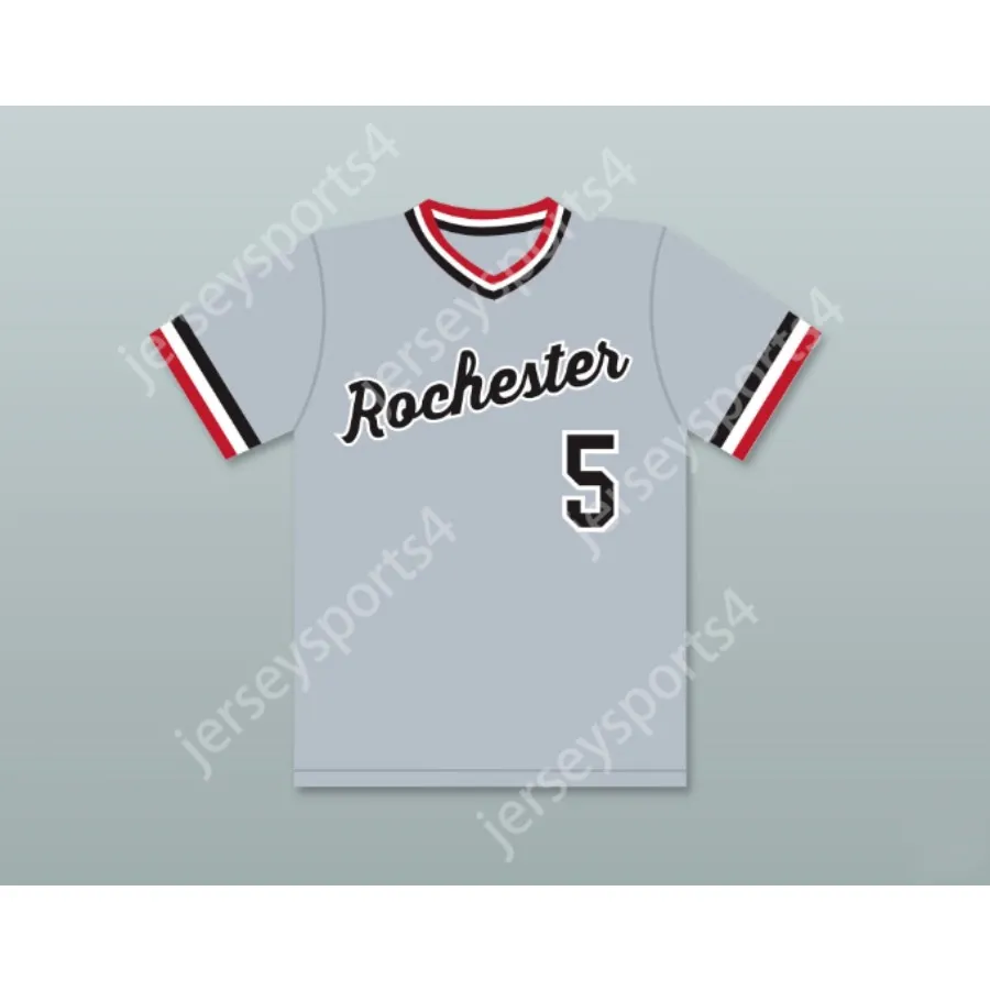 CUSTOM CAL RIPKEN JR. 5 ROCHESTER RED WINGS GRAY BASEBALL JERSEY ANY Name Number TOP Stitched S-6XL