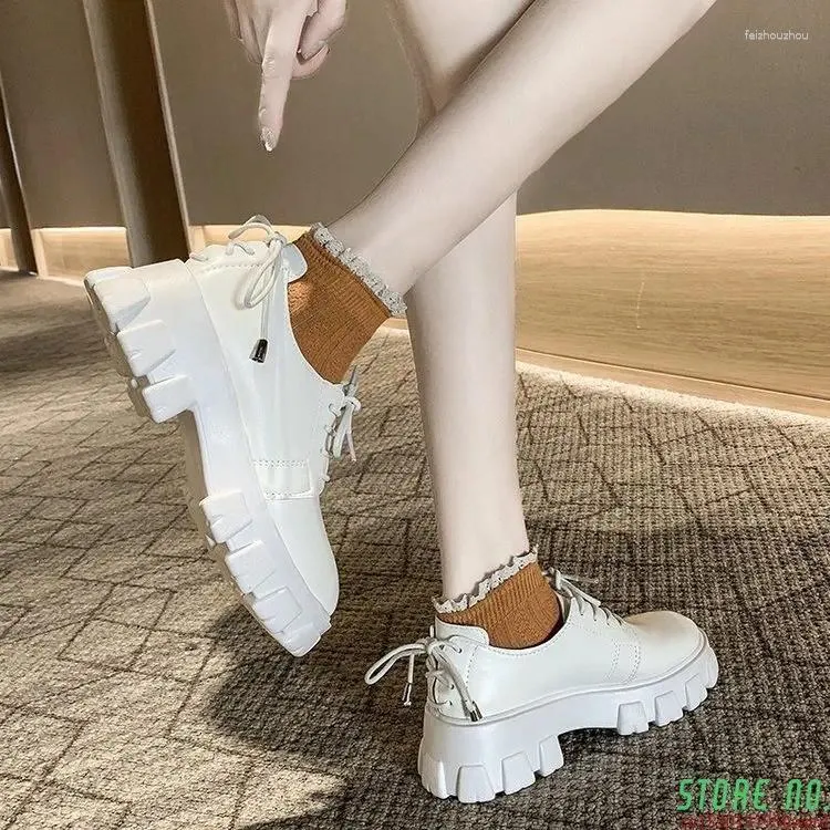 Casual Shoes Women Bowtie Tassel Platform Autumn Derby Ladies Flat Oxfords Patent Leather Slip On Female Comfort Fashion Footwear