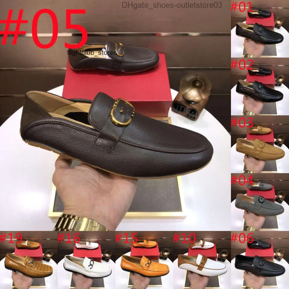 Feragamo F121Model Mens Loafers Luxurys Brand Suede lederen schoenen Vintage Slipon Classic Casual Men Rijschoenen bruiloft Mannelijke ontwerper Kleedschoenen Tassel P A5 Thu0