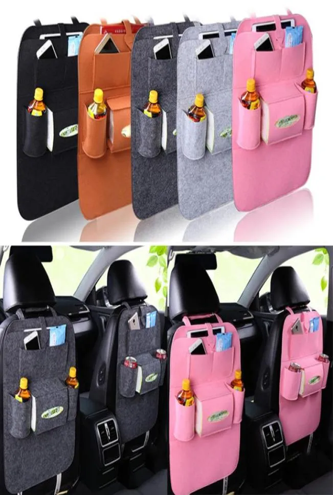 5640 Auto Car Storage Bags Universal Back Seat Organizer Box Backseat Holder MultiCocket Travel Storage Bag Hanger Backseat Orga5599987