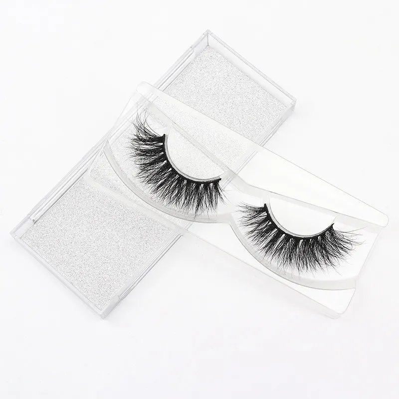 1 Paren Natural Flluffy Cotton Black Band Fur False wimpers Meerlagige nerts False wimper Lashes Extentions