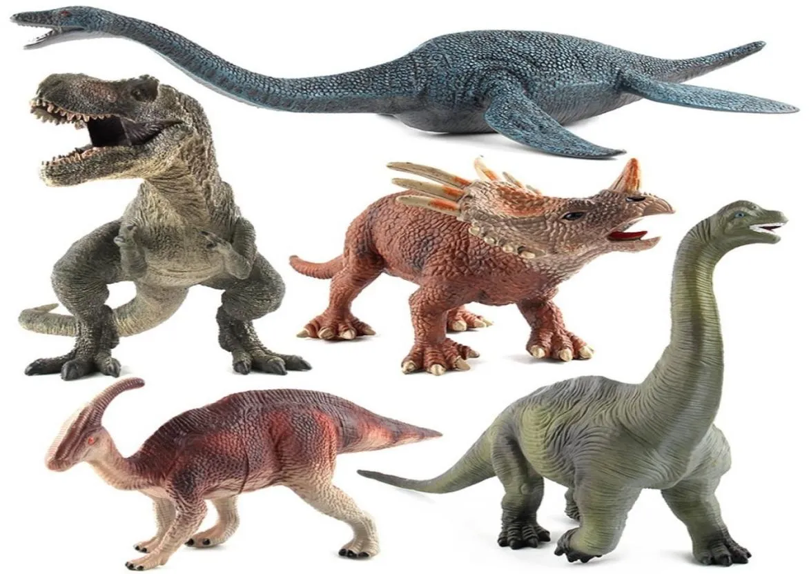 عيد الميلاد Jurassic Dinosaur Series Snake Neck Dragon Tyrannosaurus البلاستيك الثابتة لعبة ديناصور نموذج المحاكاة نموذج EducationA6321220