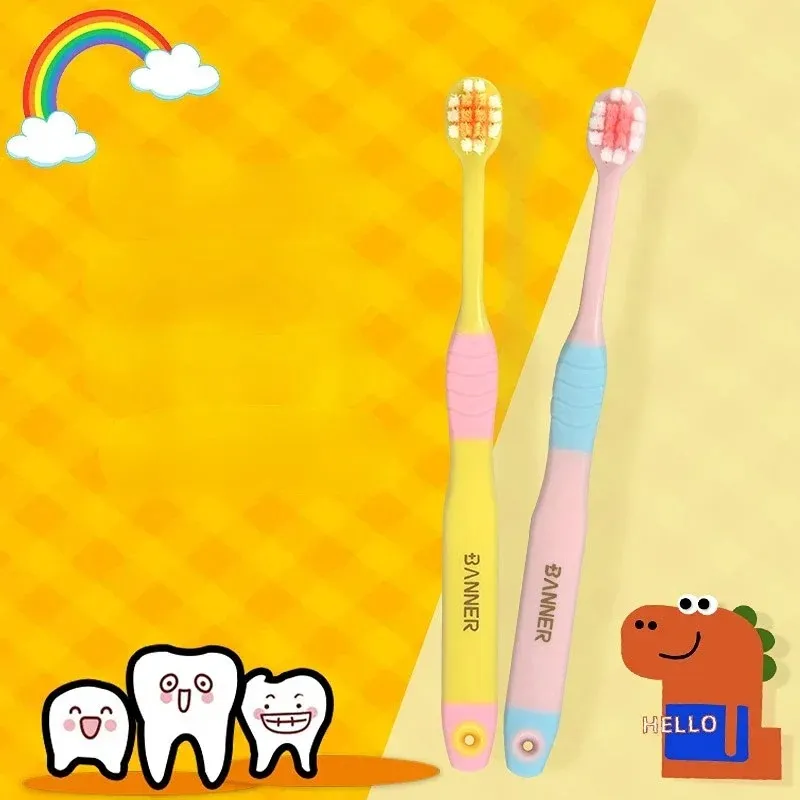 Children's Colorful Toothbrush Natural Bamboo Tooth Brush Set Soft Bristle Charcoal Teeth Eco Bamboo Toothbrushes Dental