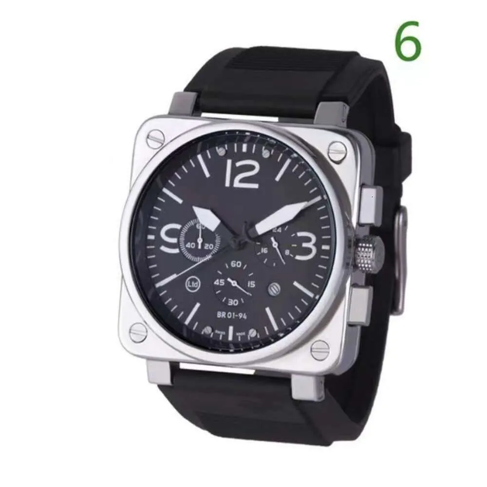 2020 Men's Stainless Steel 6-pin Tape B Square Watch