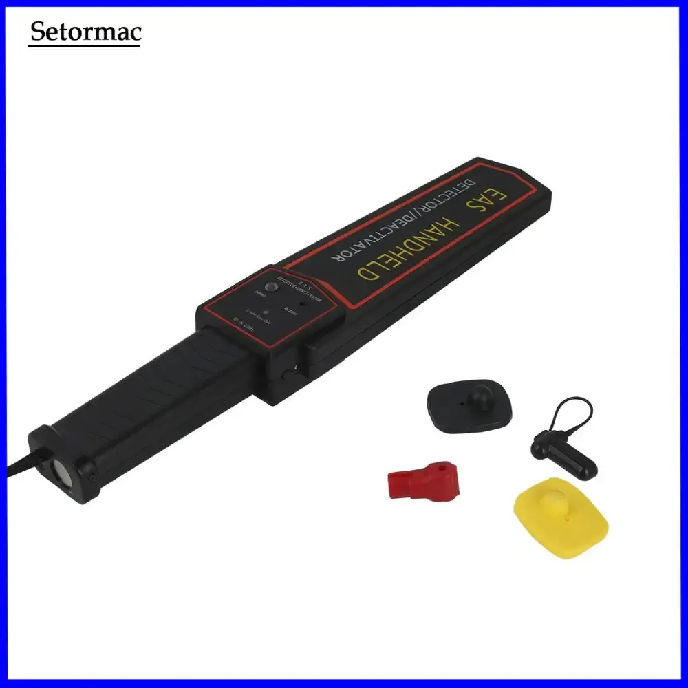 Tillbehör Handhållen EAS TAG DEACTIVATOR Label Detector Sound Light Alarm RF8.2MHz Mini EAS Systems