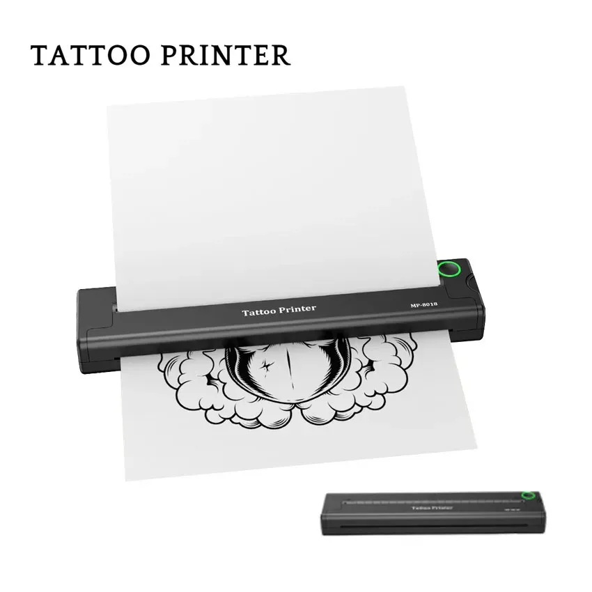 Maskin trådlös Bluetooth Tattoo Transfer Printer Machine Thermal Printer Inkless Portable Thermal Stencil Maker Thermal Copier Paper