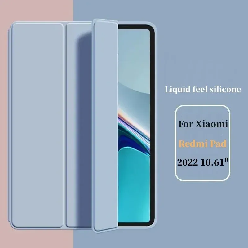 Case Smart Case för Xiaomi Redmi Pad 2022 10.61 "Magnetic Filp Stand Cover Tablet Funda för Redmi Pad SE 2023 Fall 11 tum+film+penna