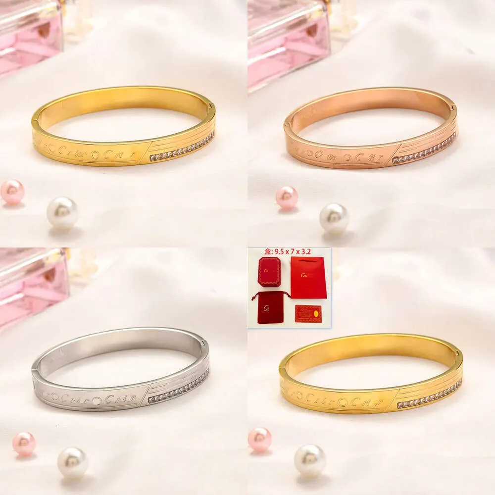 Bracelete de jóias de jóias clássicas de presente de ouro banhado
