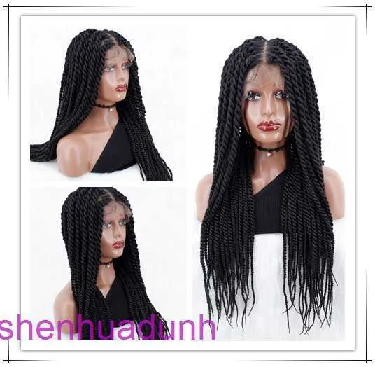 30 inch full lace braided wig multiple braid set Braided w