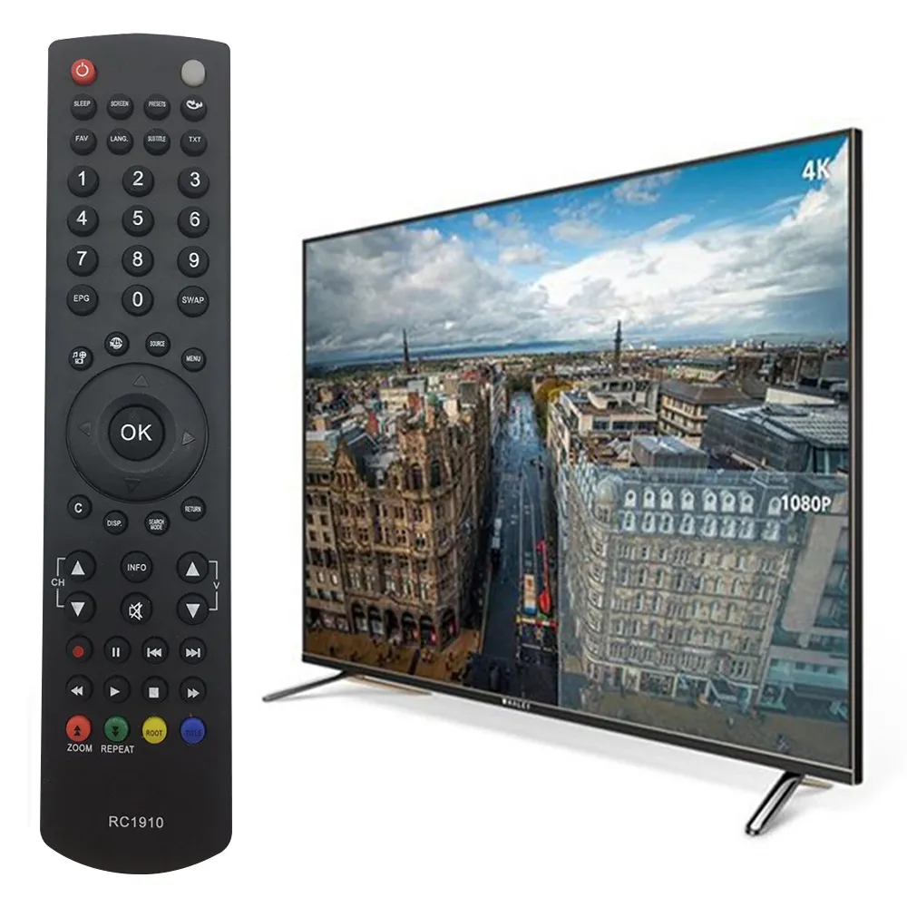 Ny ersättning RC1910 Fjärrkontroll för Toshiba Sharp Bush Universal Smart TV Remote Control LCD LED TV