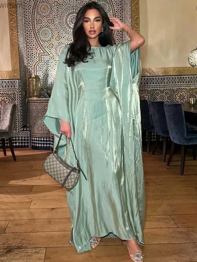 Urban Sexy Dresses Elegant Satin Prom -klänningar Saudiarabiska enkla promklänningar Kvinnor Fullärmar En linjekväll Kvinnlig formell klänningar Dressl2404