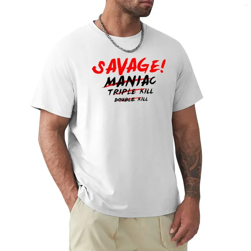 T-shirt de joueur de jeu Savage Maniac Savage pour hommes