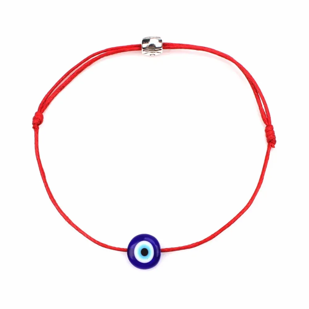 Strands Turkish Lucky Evil Eye Bracelets For Women 6 Colors Handmade Braided Rope Lucky Jewelry Red Bracelet Female