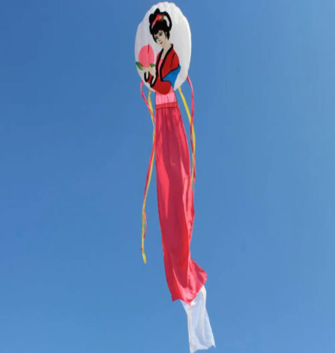 NEW red white 6m power Software kite flying Mago fairy kite novetly outdoor China style9268081