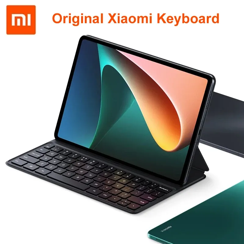 Tangentbord xiaomi mi pad 5 pro / mipad 5 tangentbord magnetiskt fodral 11 tum flip fodral omslag pogo pin connect tangentbord engelska qwerty tangentbord