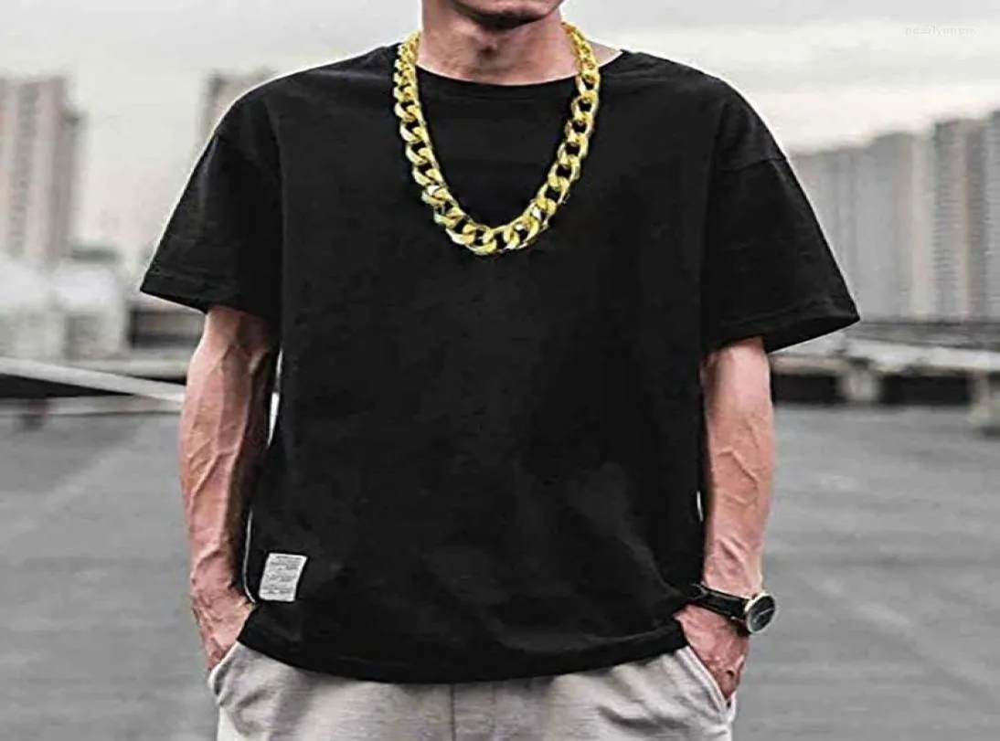 Catene gigantesche catena in oro imitazione in plastica Il rapper hip hop collana hip hop catenainchains9176477