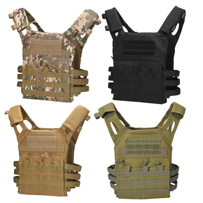 Accessoires 1PCS 600D Outdoor -Schutz leichter Tops Westen Jagdtaktisch militärische Mollle Plate Carrier Magazine Airsoft Paintball