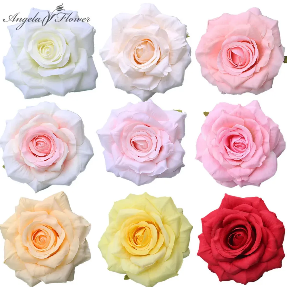 DHgate.com:Artificial Silk Rose Flower Heads - 20Pcs for Wedding ...