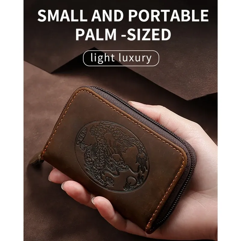 Holders Men Faux Tox Business Card Holder Sac 2022 Luxury Dragon Patché