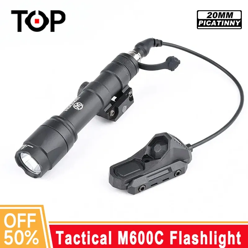 Scopes Wadsn M300 M600 Taschenlampe mit Axon Dual -Funktion Ferndruckschalter Anpassung 20 -mm -Schienenjagdtaktik Airsoft Light