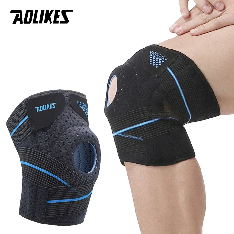 PADS AOLIKES 1PCS KNEE BRACE com estabilizadores laterais para menisco lacrimester