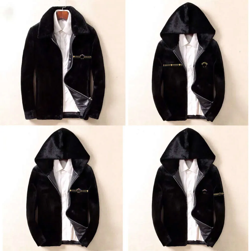 Bont herenkleding zwarte hoogwaardige Veet warme jas mode en vrijetijdsmerk een verscheidenheid aan stijlen geïntegreerde winter mink 3xl 2xl br
