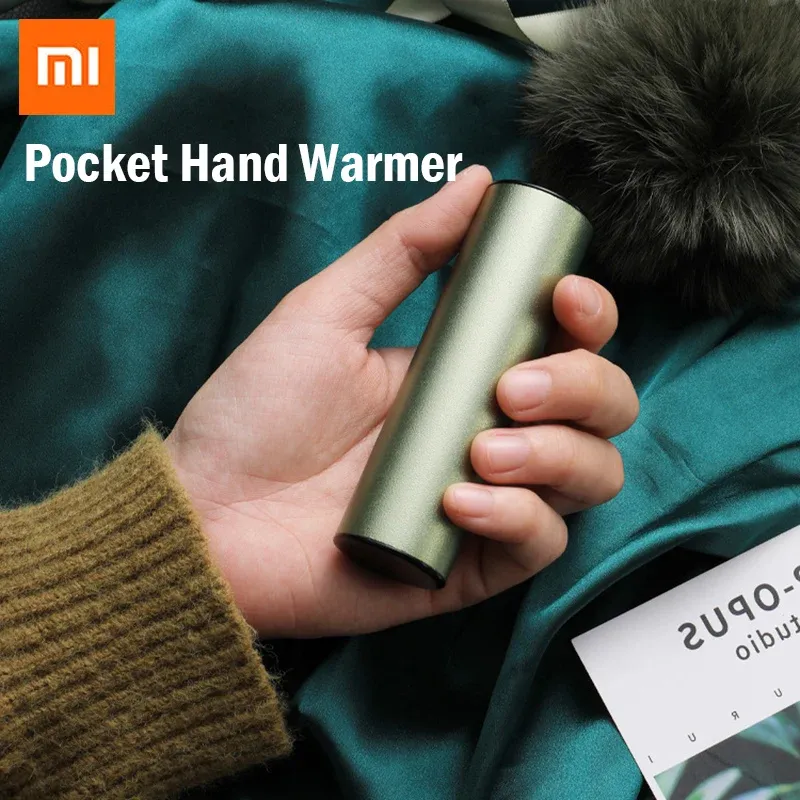 Microphones Xiaomi Usb Rechargeable Pocket Hand Warmer Cylinder Multipurpose Electric Heater Winter Reusable Hand Warm Gifts for Family