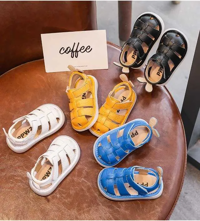 Slipper kindschoenen schattig meisje prinsesschoenen nieuwe baby zachte zool wandelschoen zomerjongen ademende vrijetijds sandalen y240423