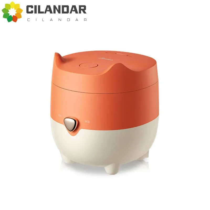 Aparelhos Novo Mini Rice Cooker Small 1.2l Rice Cooker Doméstica Pote de cozinha Doméstica Midlea Fox Line Red Kawayi Kitty Smart Cooker One Key 213a 105b