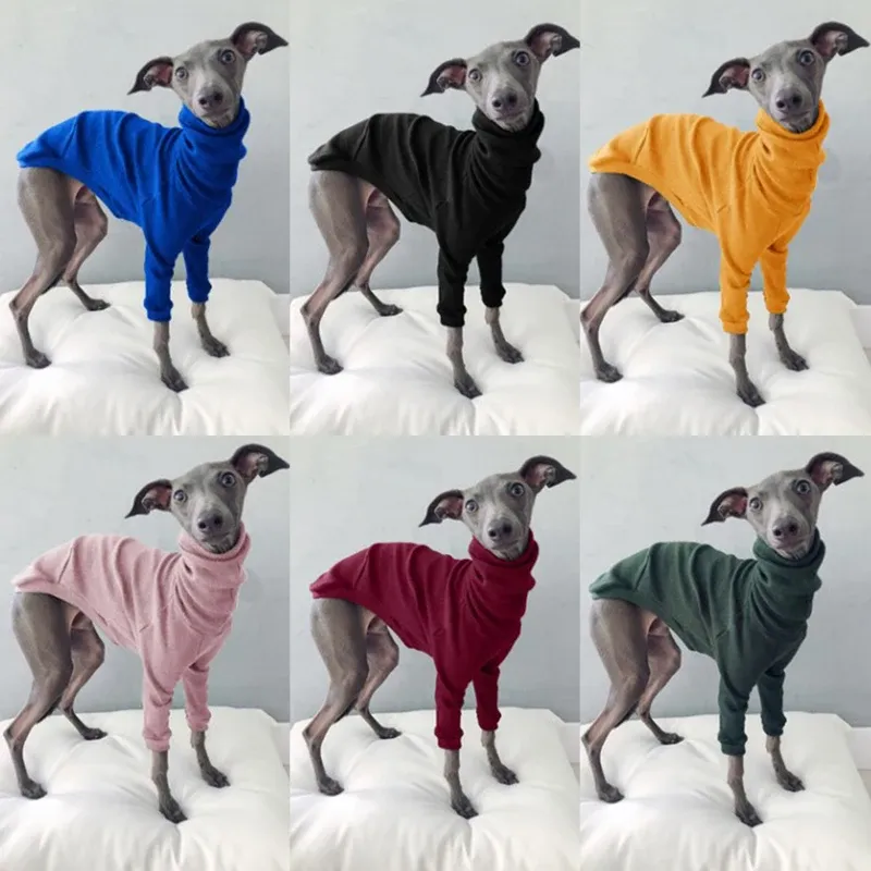 フーディーズコットンタートルネックスレッドペット犬の服トゥレッググレイハウンドホイペットドーバーマンジャケットコンフォートパジャマ春夏ペットコート5xl