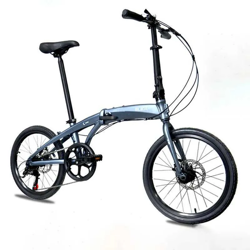 دراجات 20 بوصة قابلة للطي قابلة للطي دراجة ألمنيوم إطار سبيكة الألومنيوم مع فرامل القرص 7 سرعات Y240423