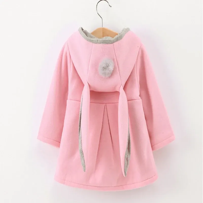 2019 SPRING AUTUMN BABY GIRL JACKETS Kids Clothing fashion child coats warm Cute Rabbit Ear Hooded toddler infant Outerwear