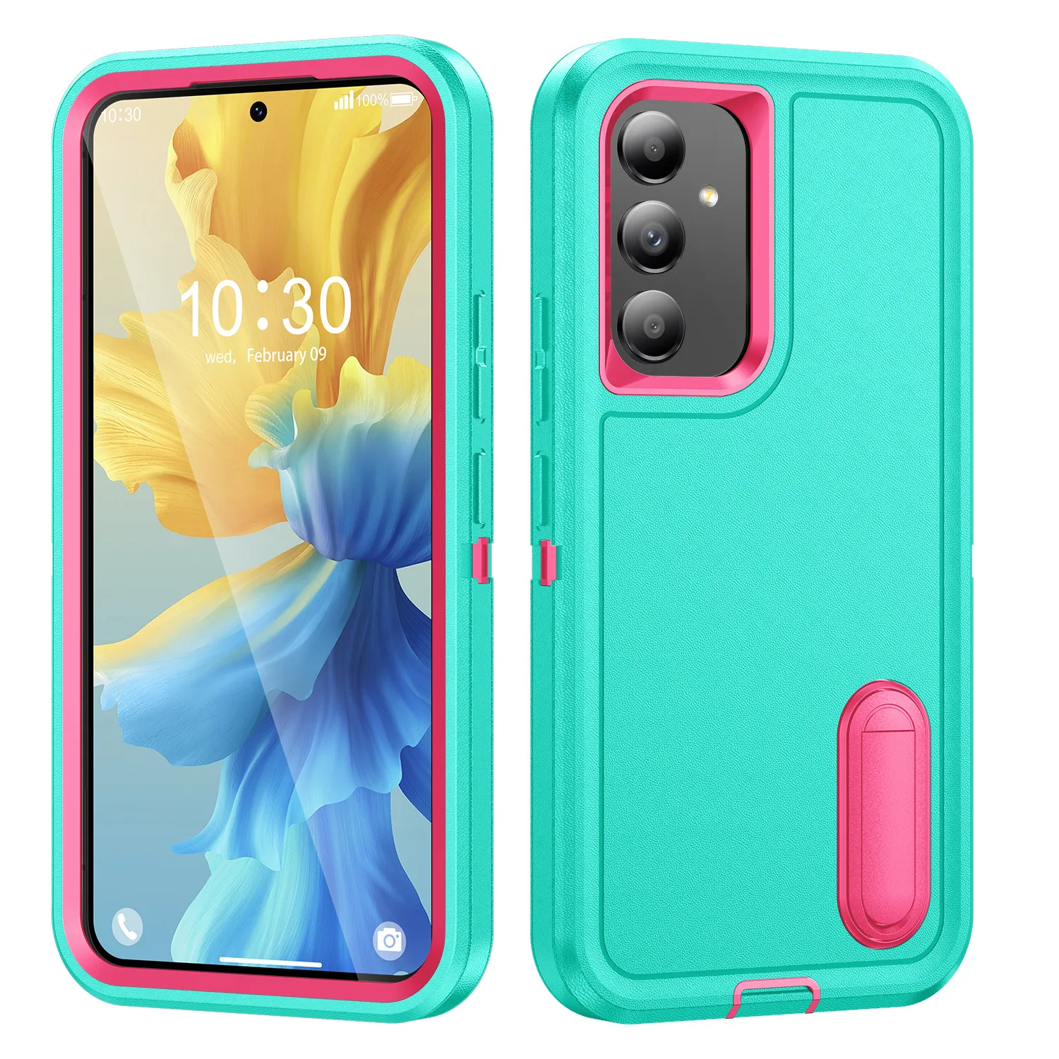 Cajas de teléfonos de Kickstand de defensa para Motorola Moto G Stylus 5G 2024 Play Power Edge Pure Edge 30 Pro Bede+ 3 capas Cubierta de protección híbrida con soporte múltiples colores