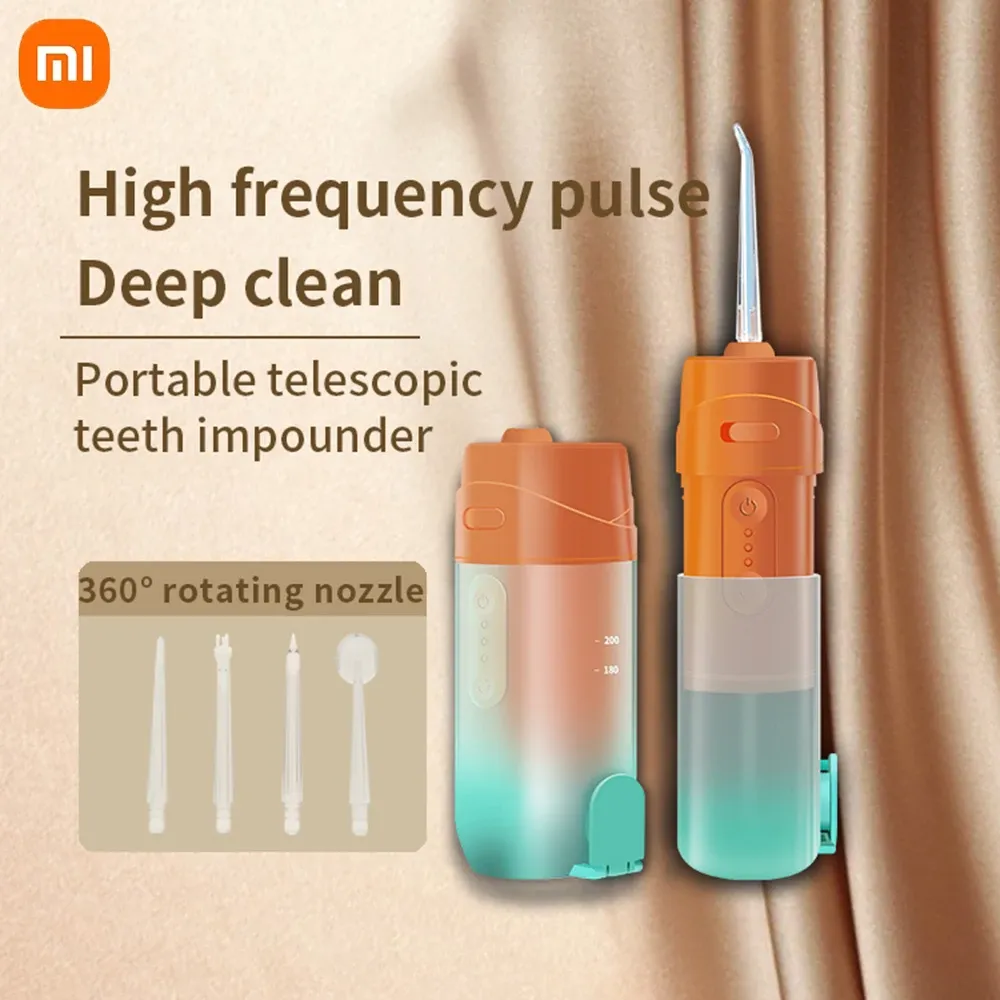 Nettoyants Portable Dental Oral Irrigator Mini dents dents Flusser Ultrasonic dents Nettoyer Waterpulse 3 Modes Imperproofr Dientes Irrigador