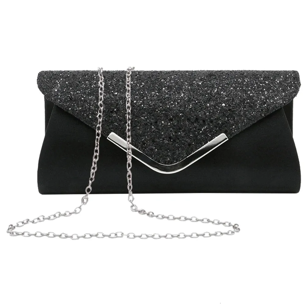 Diamond Evening Clutch Bag for Women Wedding Sliver Chain ombro, damas da bolsa de festas pequenas embreagens de bolsa 240418