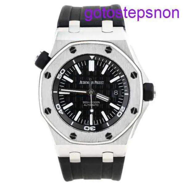 Exclusive AP Wrist Watch 15710 Watch Black Disk Mature Stable puissant révélant le modèle classique contemporain de machines automatiques avec carte de garantie