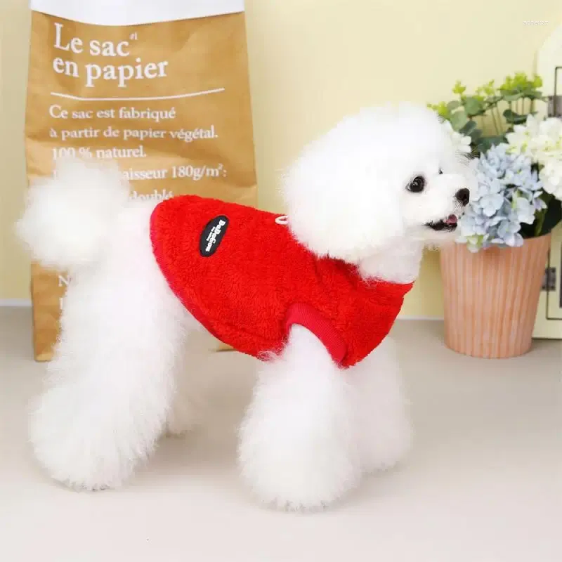 Roupas de vestuário para cães.Lã quente Design fofo Polyester Choice 5 Tamanhos Casas caseiras e elegante e prático casaco