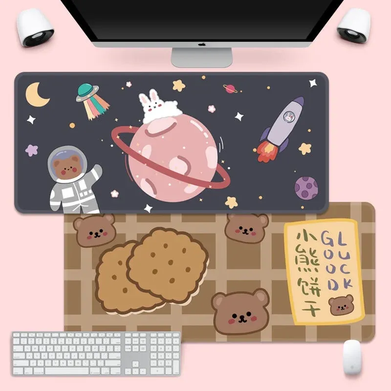 Rests Cute Mouse Pad Super Creative Ins Tide Large Game Computer Keyboard Office Long Table Mat Kawaii Desk for Teen Girls for Bedroom