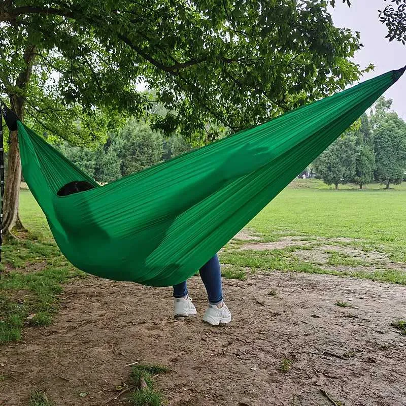 Móveis de acampamento Hammock Ultra Light 380T (20d) Novo nylon de pára -quedas leves e compactos fáceis de transportar para fazer camping ao ar livre Y240423