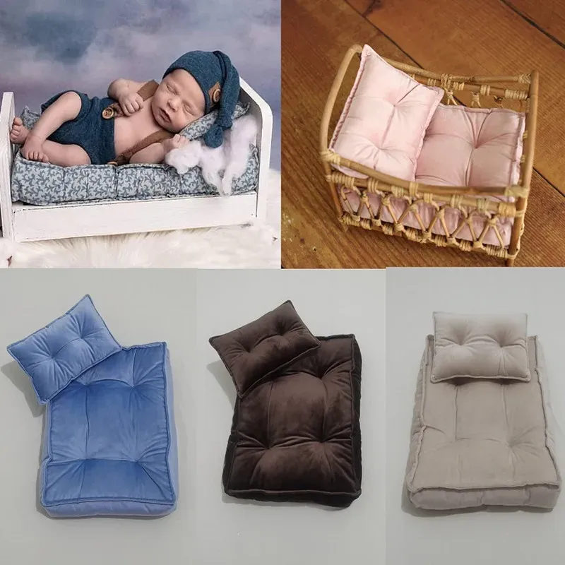 枕新生児写真小道具ベビーミニマットレスポーズ枕の寝具フォトグラフィアアクセサリースタジオ撮影フォトプロップクッションマット