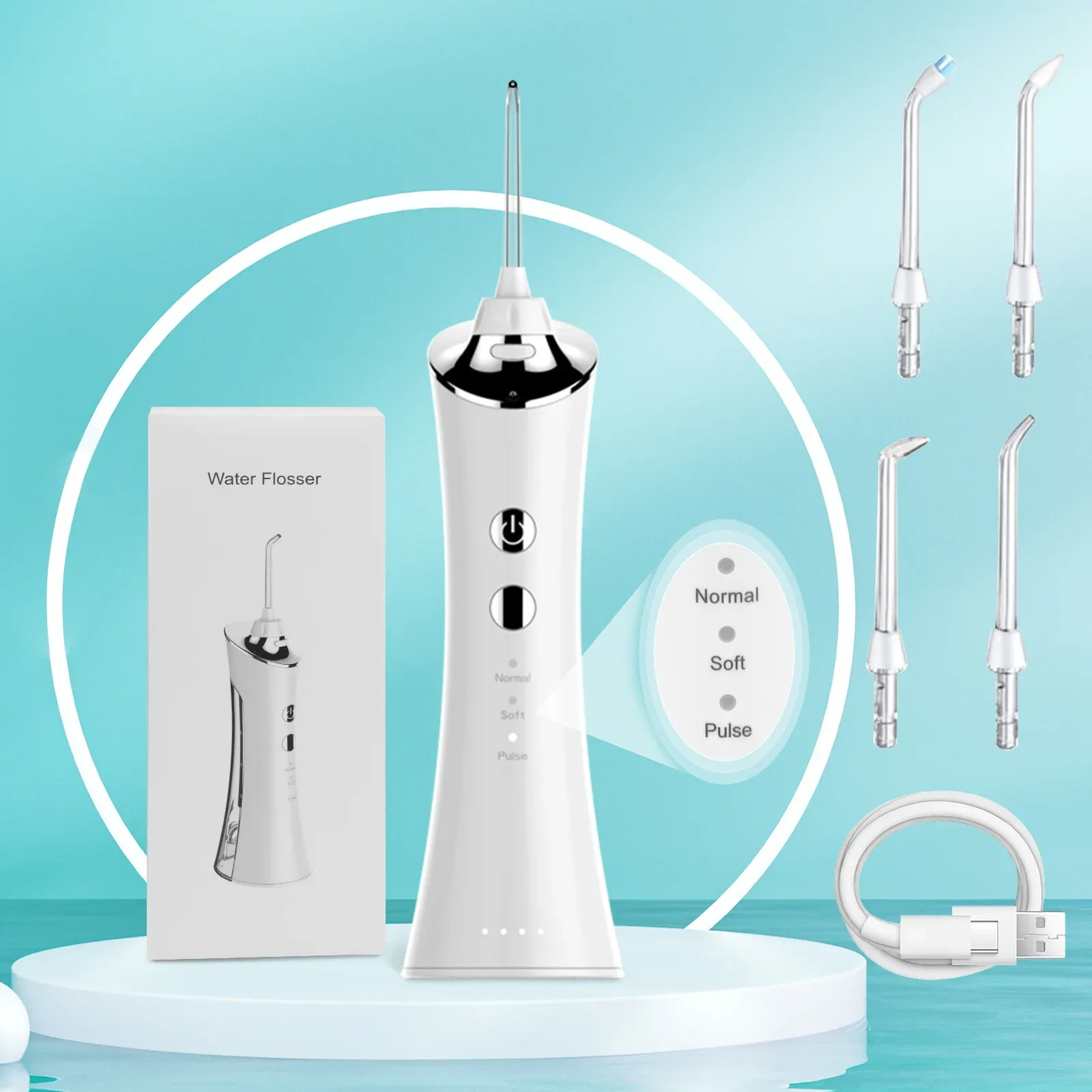 Tumblers Oral Irrigator Portable IPX7 Waterproof USB RECHARGABEABEL ORAL IRRIGATOR 3 LODES 4 JET TINNES CLEANER