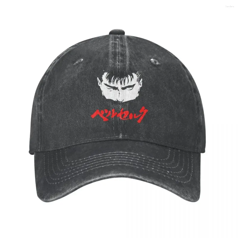 Ball Caps Berserk Guts Anime Baseball Classic Distressed Denim Washed Wordsman Gatsu Sacrifice Zodd Sun Cap for Men Soft Hats