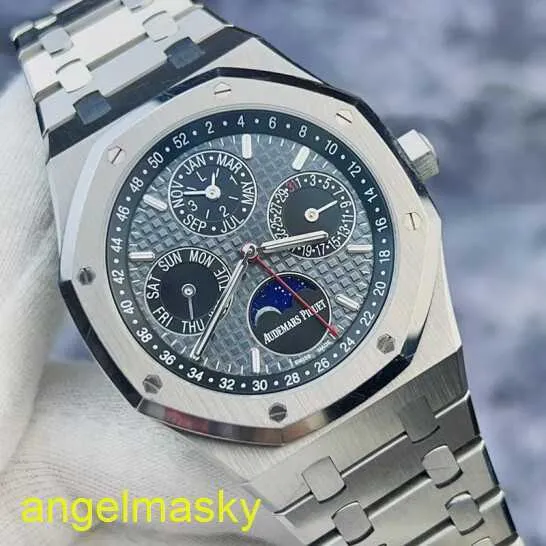 Ladies' AP Wrist Watch Royal Oak 26609Ti Calendar Limited Edition Titanium Automatic Mechanical Mens Watches With 41mm Moon Phase Display Warranty