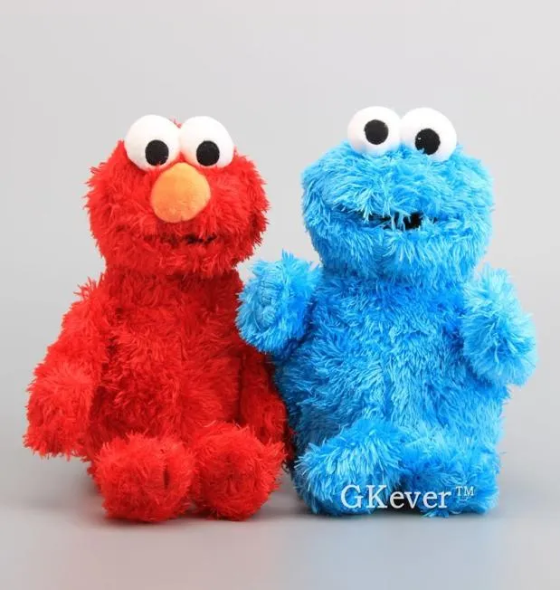 Wysokiej jakości Sesame Street Elmo Cookie Monster Soft Plush Toy Dolls 3033 cm Dzieci Edukacyjne zabawki 10113456915