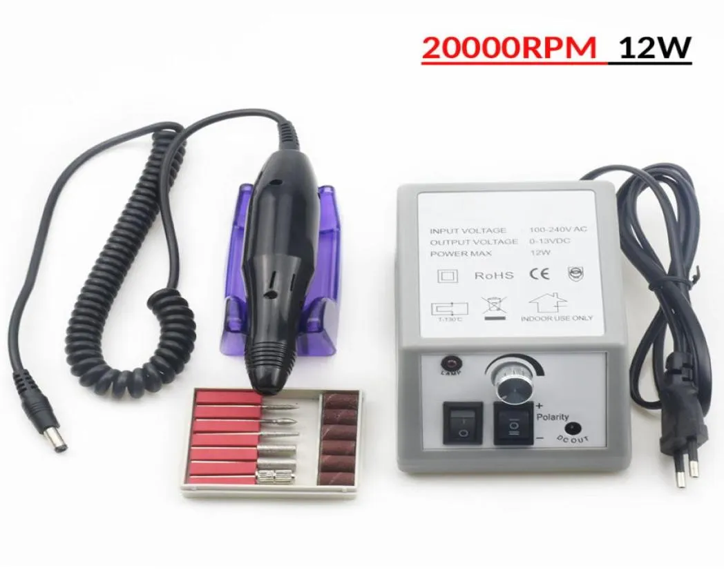 Electric Nail Drill Machine For Manicure And Pedicure Drill 12W Milling Manicure Machine Nails Equipment Set Electric Nail File5890692