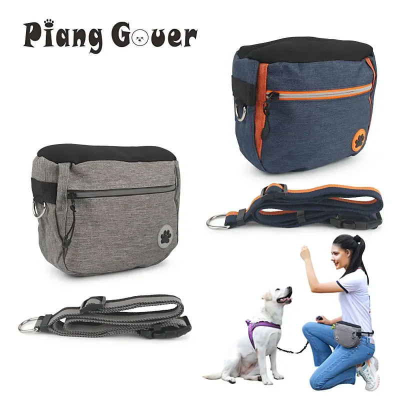 Equipment Pet Waist Bag Dog Treat Bag Large Capacity Poop Bag Dispenser Pet Training Pouch Waterproof Reflective Waist Pocket