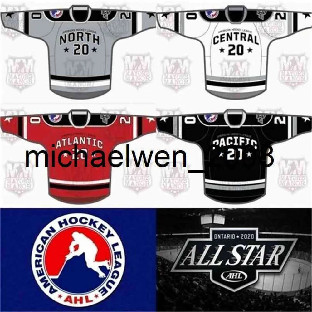 KOB WENG 2020 AHL Tous Jerseys de jeu Star Tous cousaient tout numéro de nom pour femmes jeunes Jerseys de hockey glaciaire s-xxxl