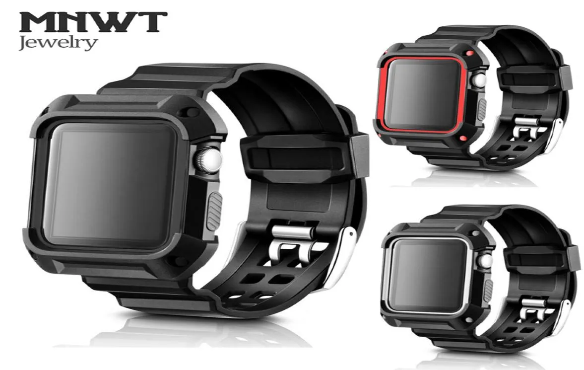 MNWT pour Apple Watch 1 2 3 TPU Case de protection Apple Watch 38mm 42 mm Series 1 2 3 pour le groupe de silicone doux en bande iwatch 4254512