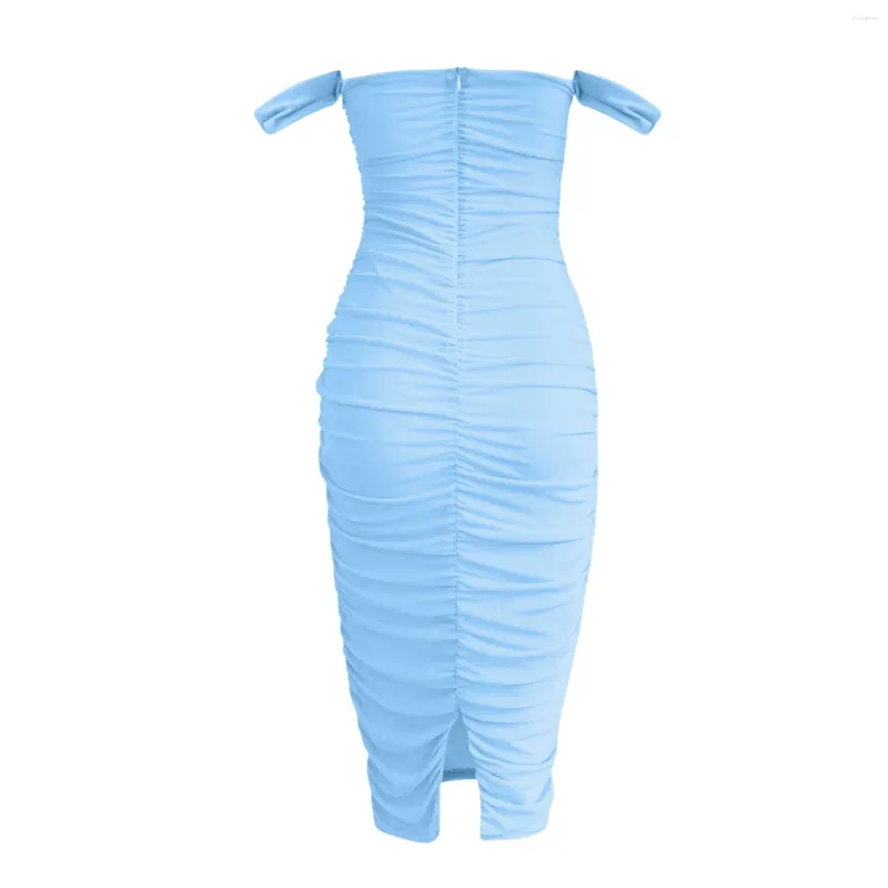 Sleeveless Bodycon Midi Dress Women Off Shoulder Ruched Sheath Pencil Summer Casual Party from Dhgate Basic & Casual Dresses - price 33.81 Sleeveless Bodycon Midi Dress Women Off Shoulder Ruched Sheath Pencil Summer Casual Party from Dhgate Basic & Casual Dresses - price 33.81