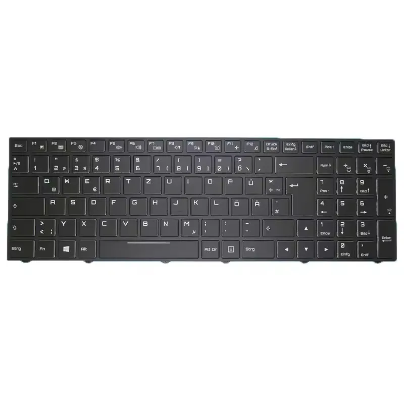 Clevo N850 N950 PA70EP CVM15F26D0J430J3 6-80-N85K0-07A-1ドイツGRブラックフレームバックライト用の卸売ラップトップキーボードキーボード